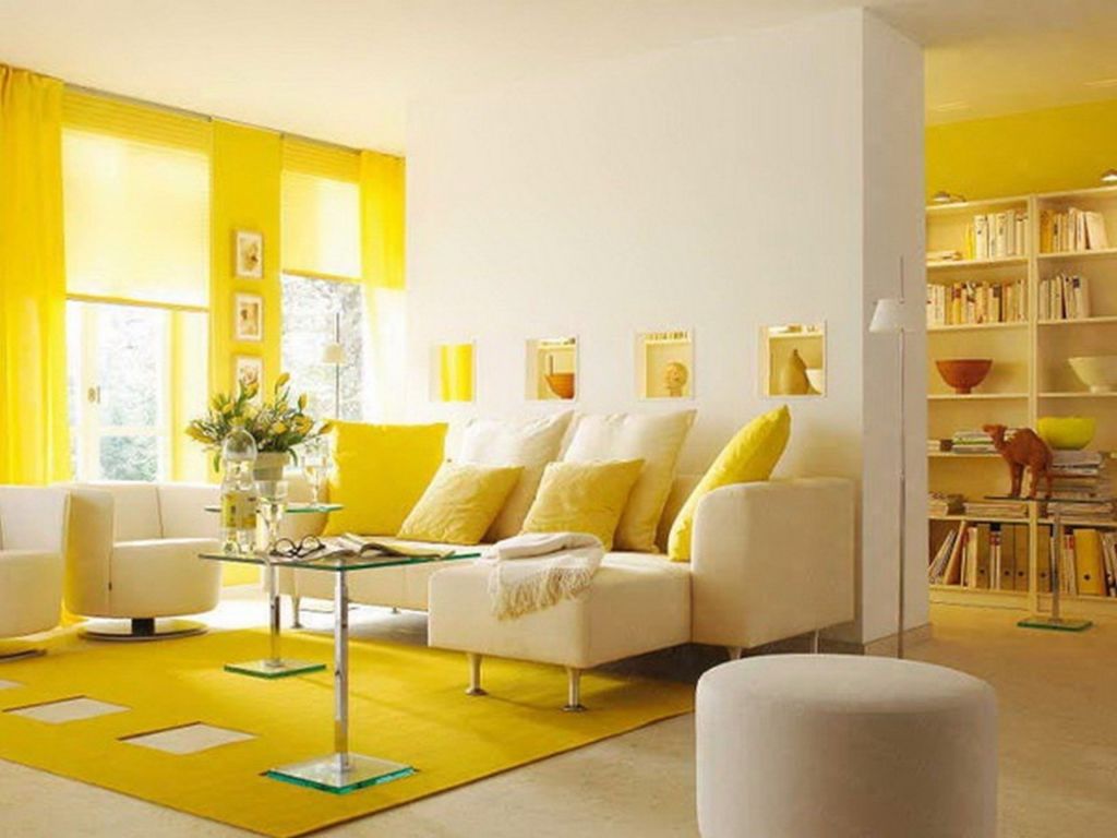 Успокаивающие цвета для стен желтый
