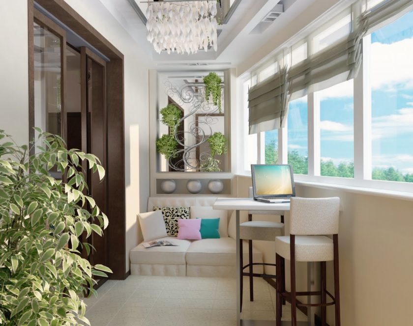 Современный балкон – стильное украшение квартиры